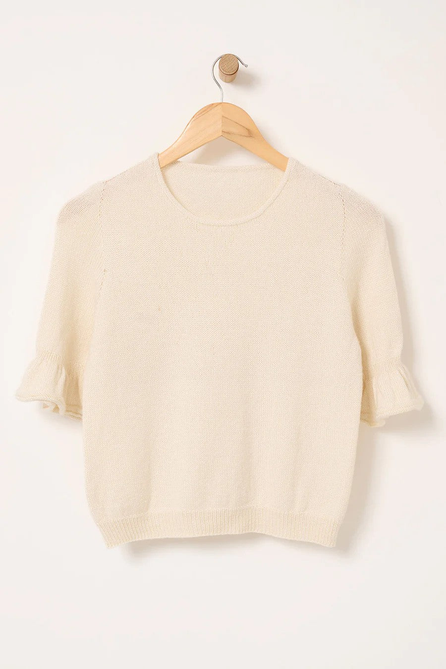 Leonora Tee strikket i Mayflower Premium Merino Silk