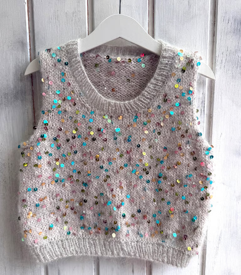 Adel Slipover Mini O-Neck (Sand Knit) - Garnpakke