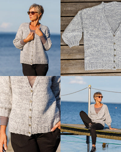 Sille v-neck cardigan - Digital opskrift