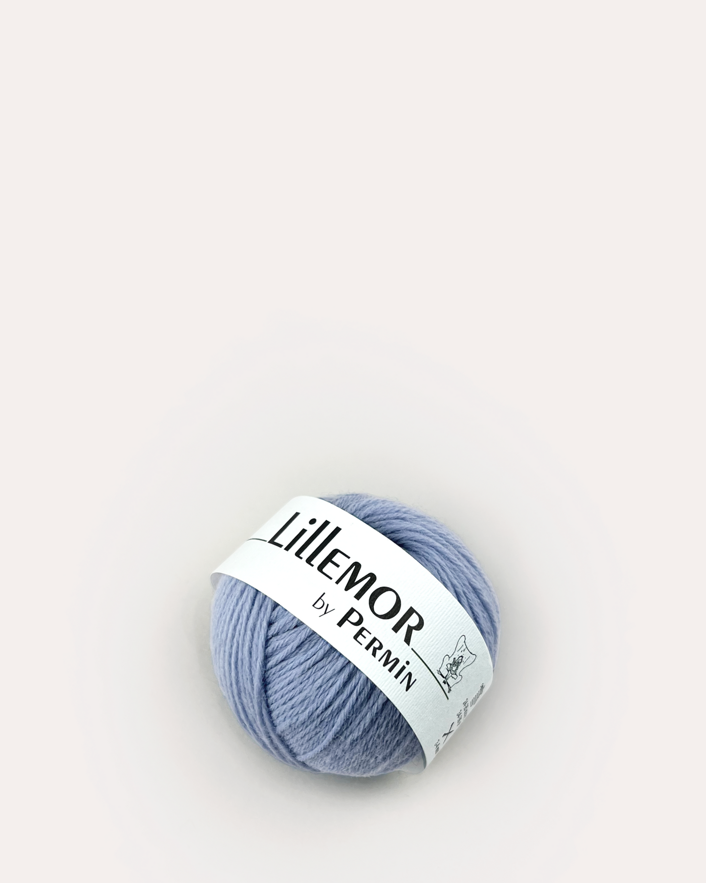 Garn til babytæppe i farven babyblue.