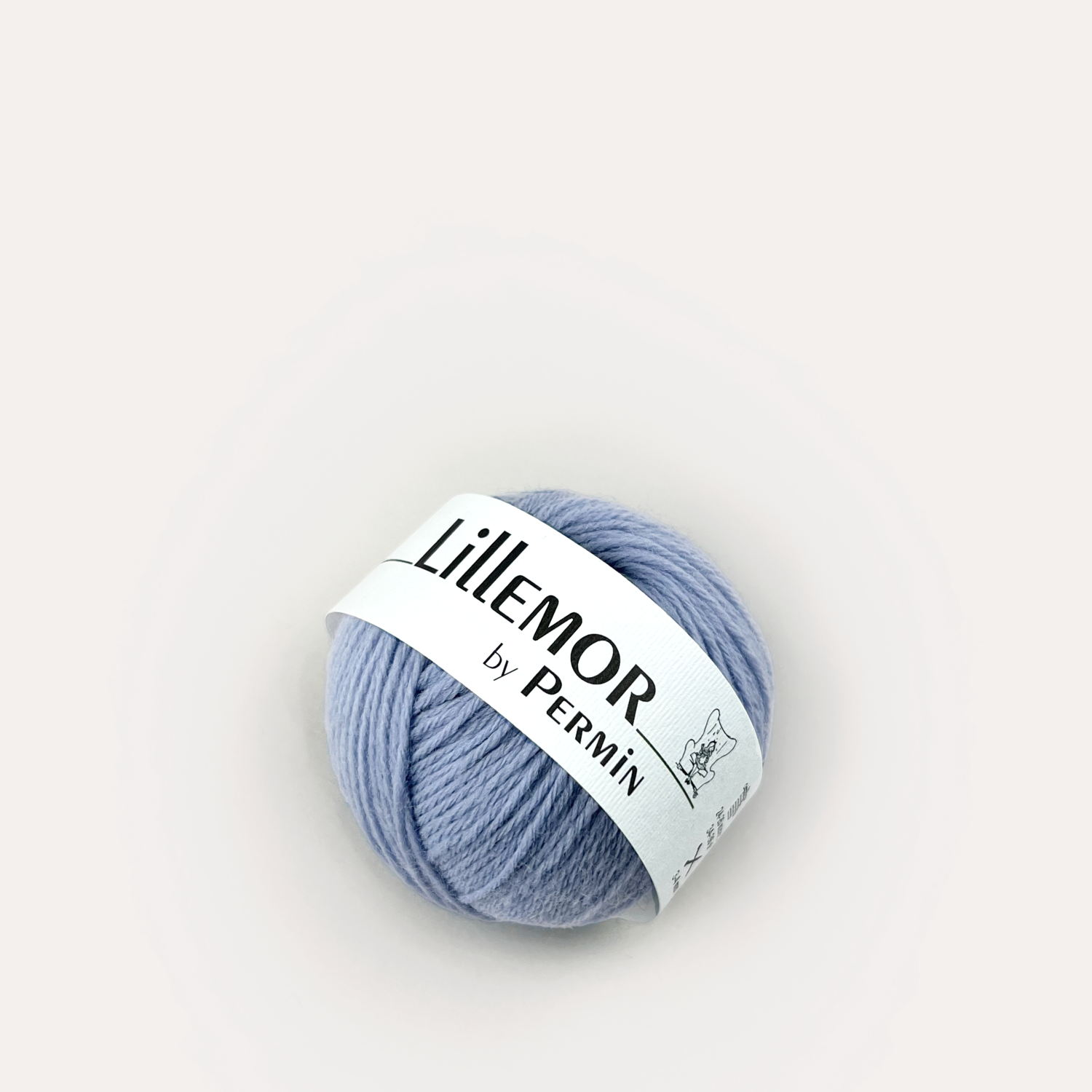 Lillemor by Permin merinouldsgarn i farven babyblue.