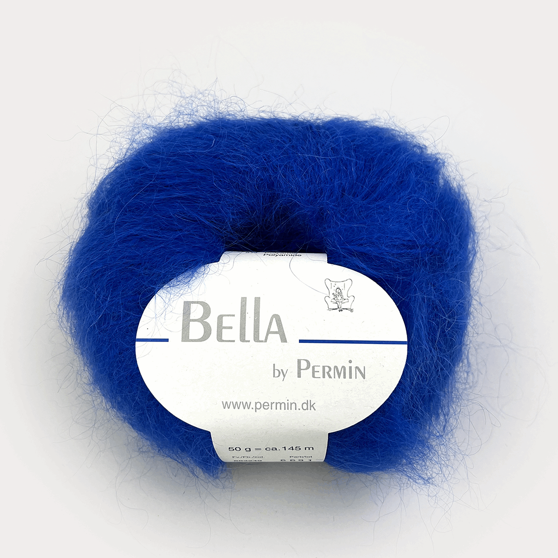 Bella Silk Mohair fra Permin i farven kobolt – luksuriøst
mohairgarn