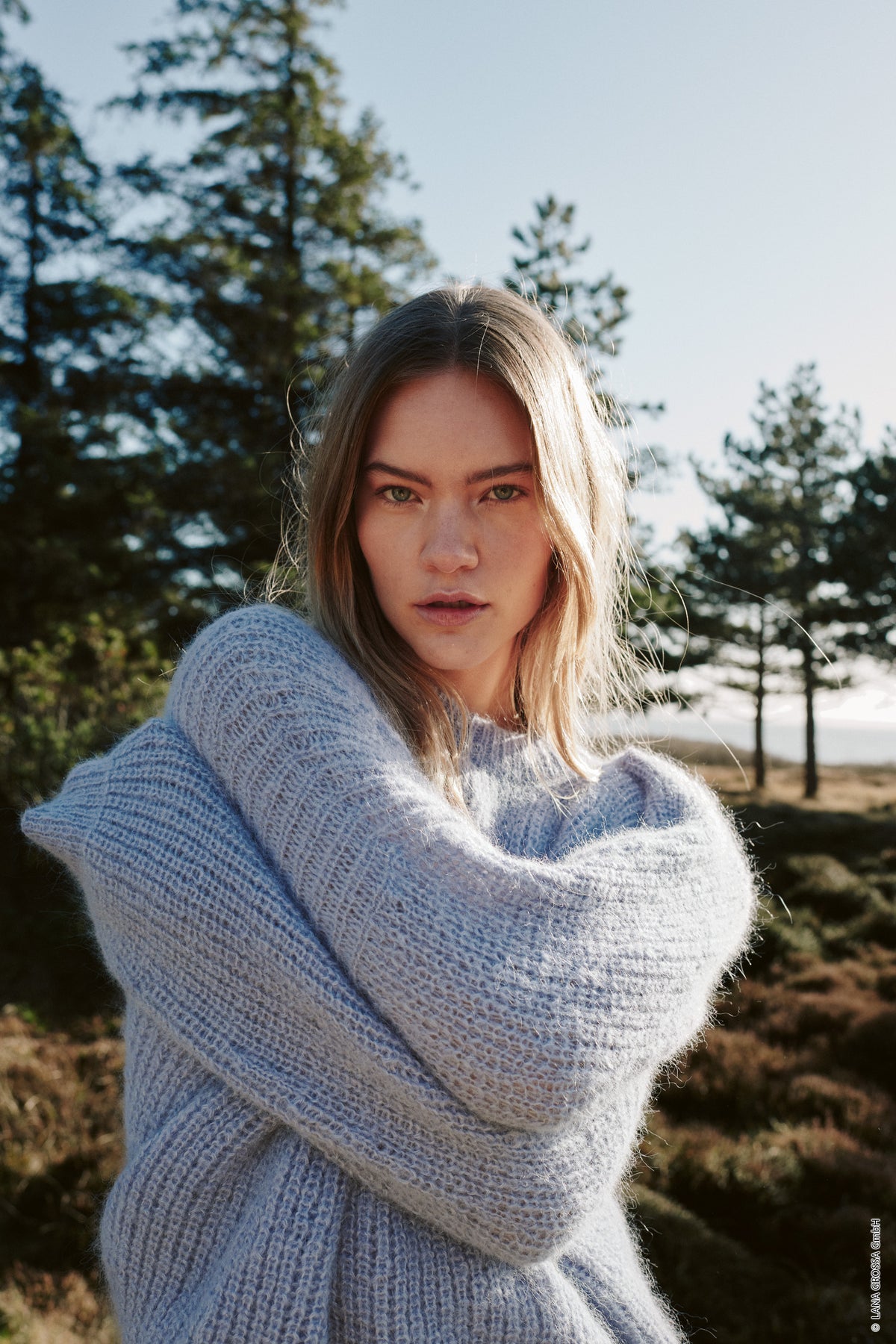 Detalje af halvpatentmønster på Setasuri Leporello pullover