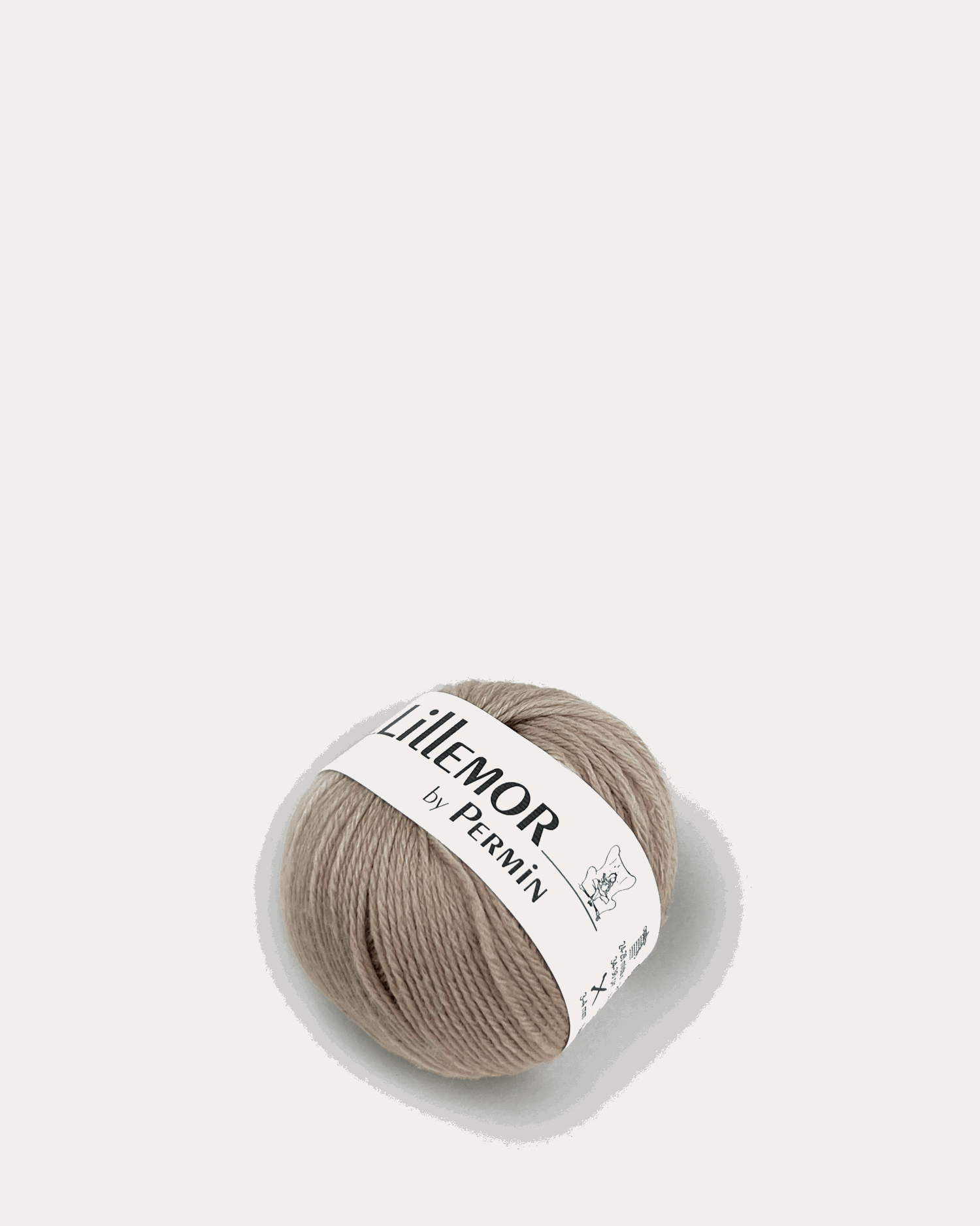 Garn til Let Loose Cardigan i farven lys beige.