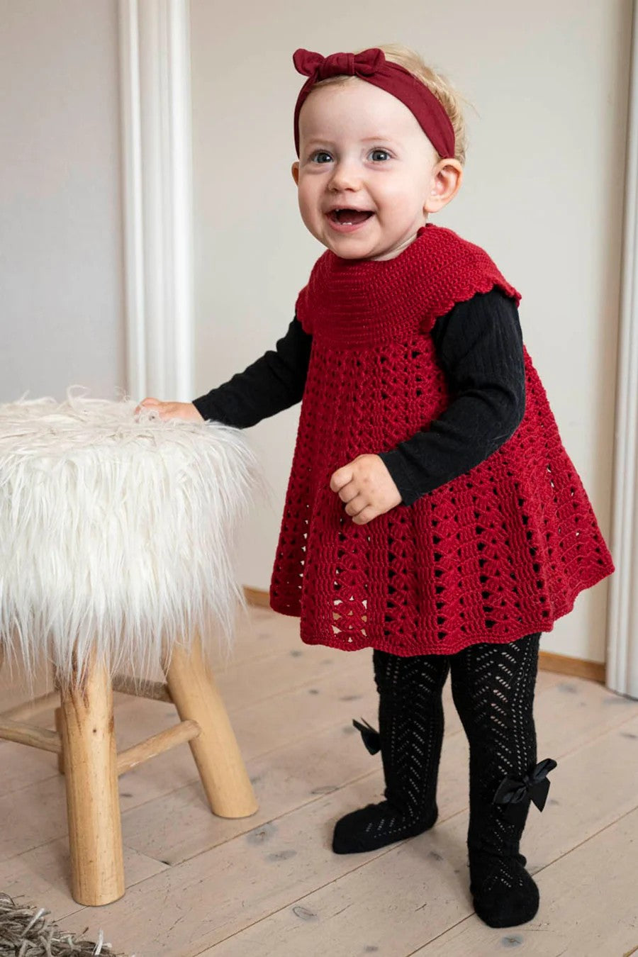 Philippa Kjole hæklet i Mayflower London Merino Fine