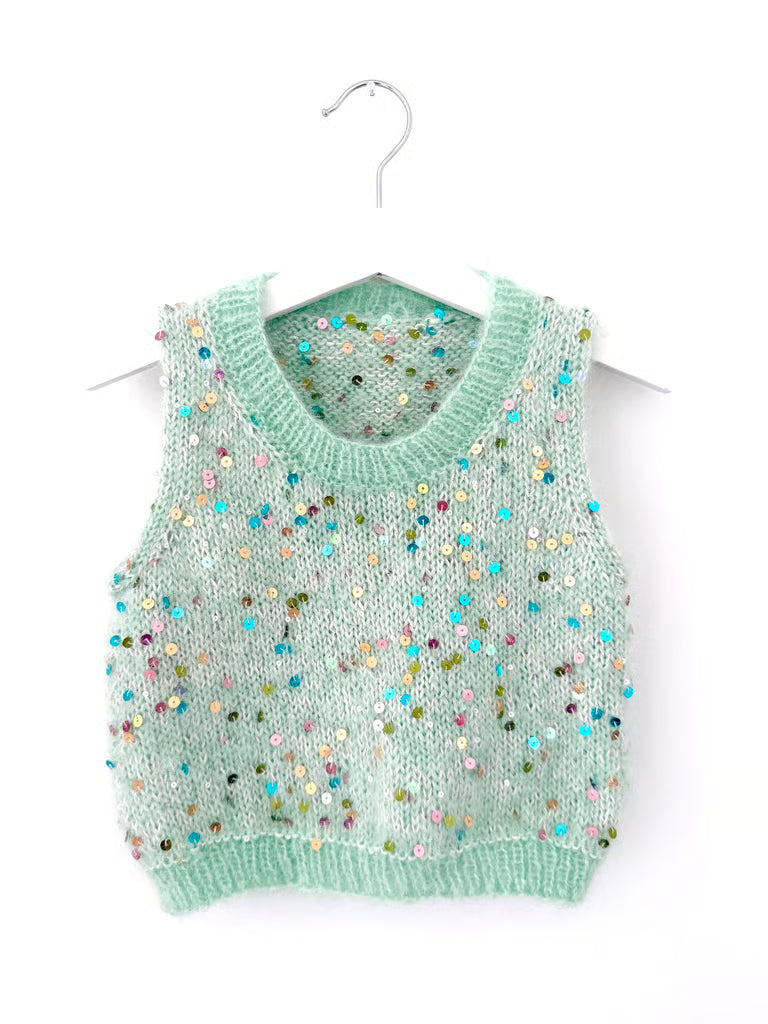 Adel Slipover Mini O-Neck (Sand Knit) - Garnpakke