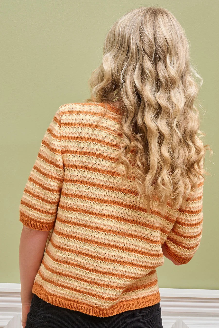 Nikoline Tee strikket i Cotton 8/4 fra Mayflower