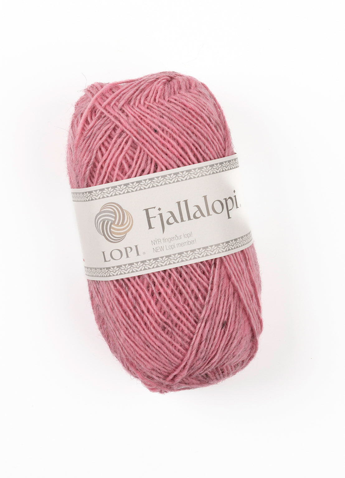Fjallalopi fra Ístex i farven rosa – islandsk uldgarn.