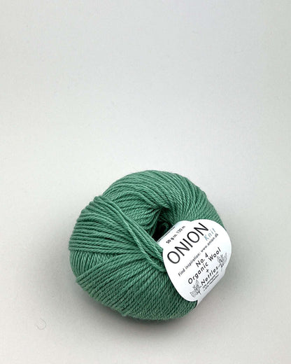 Onion Wool + Nettles No. 4 i farven lys grøn – bæredygtigt uldgarn