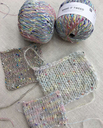 Make it Tweed effektgarn – tilføjer tweed-struktur og dybde til strik