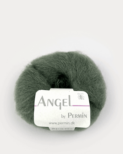 Angel fra Permin i farven army.