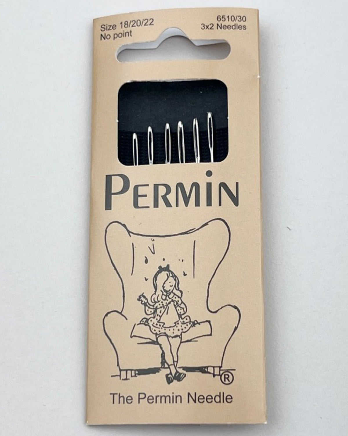 Nåle uden spids fra Permin til montering og sammensyning af strik