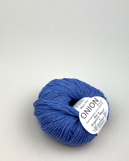 Onion Wool + Nettles No. 4 i farven havblå – bæredygtigt uldgarn