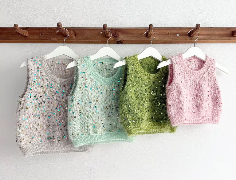 Adel Slipover Mini O-Neck (Sand Knit) - Garnpakke