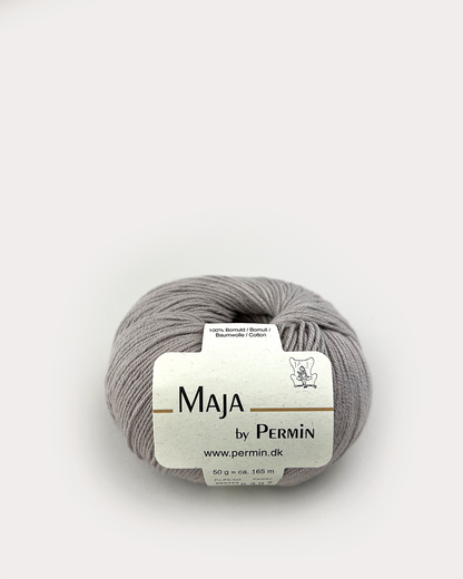 Maja fra Permin garn i farven mauve – klassisk bomuldsgarn fra
Permin