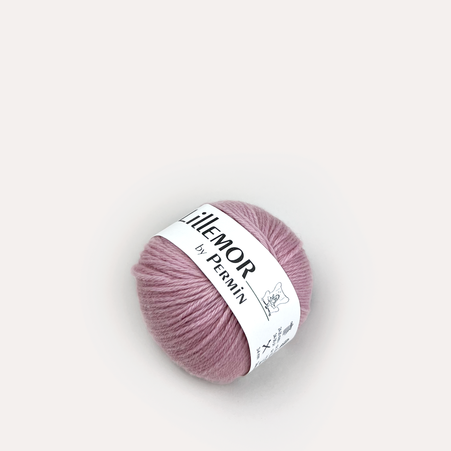 Lillemor by Permin merinouldsgarn i farven pink.