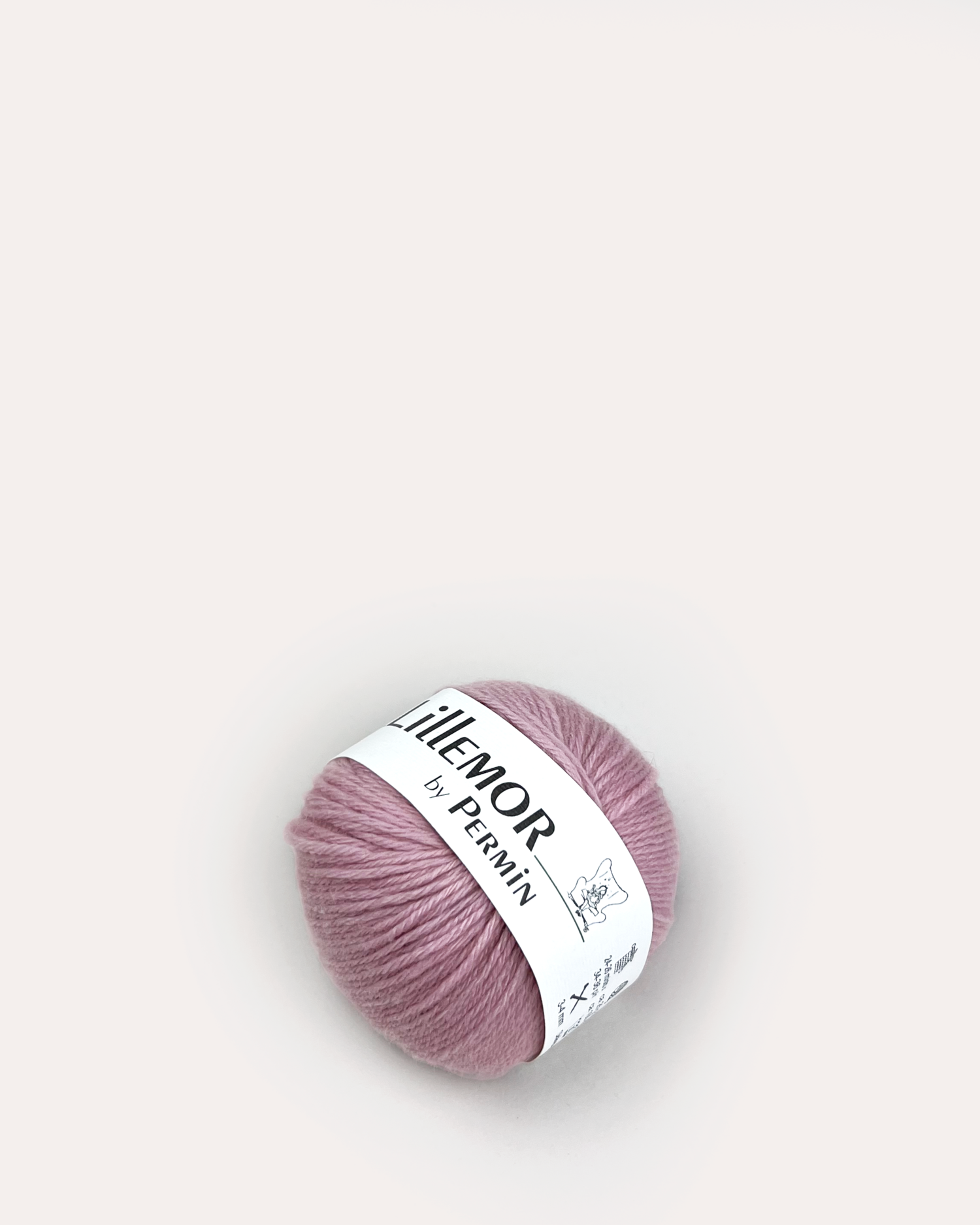 Garn til babytæppe i farven pink.