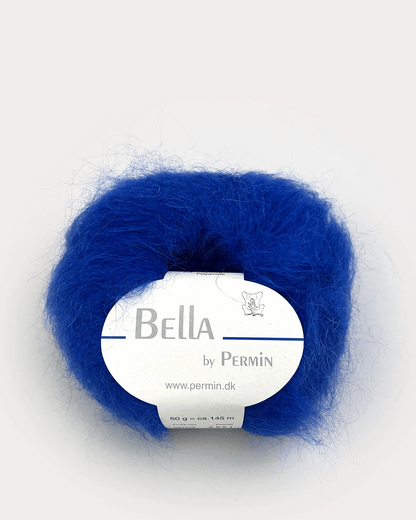 Bella Silk Mohair fra Permin i farven kobolt – luksuriøst
mohairgarn