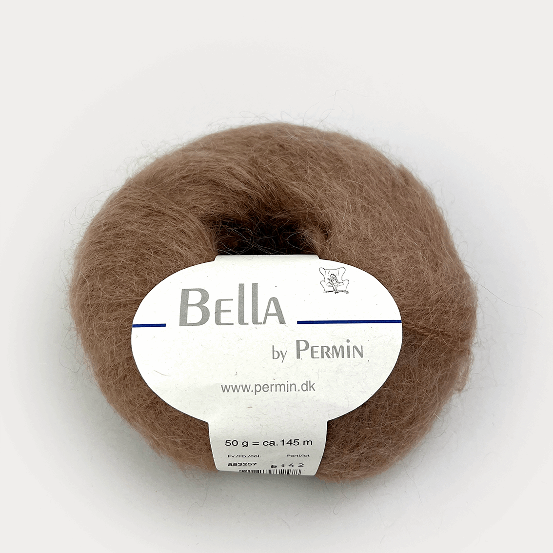 Bella Silk Mohair fra Permin i farven kamel – luksuriøst
mohairgarn