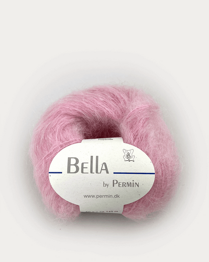 Bella Silk Mohair til Femja Bluse kit i farven lyserød.
