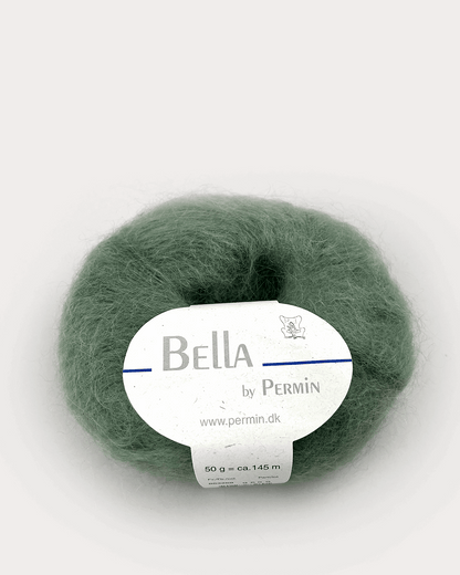 Bella garn til Sigga Sweater kit i farven Støvet grøn