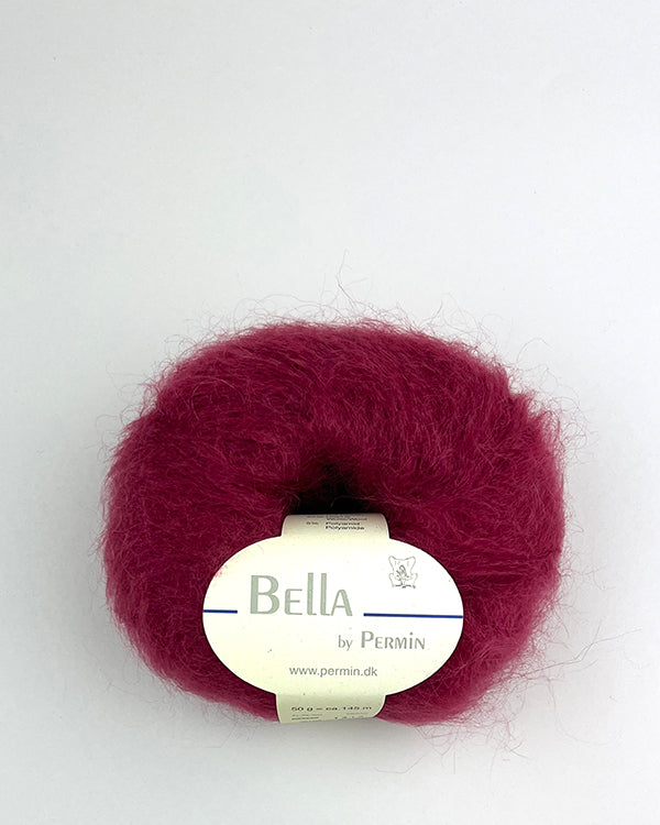 Bella Silk Mohair fra Permin i farven Efterårsbær – luksuriøst
mohairgarn