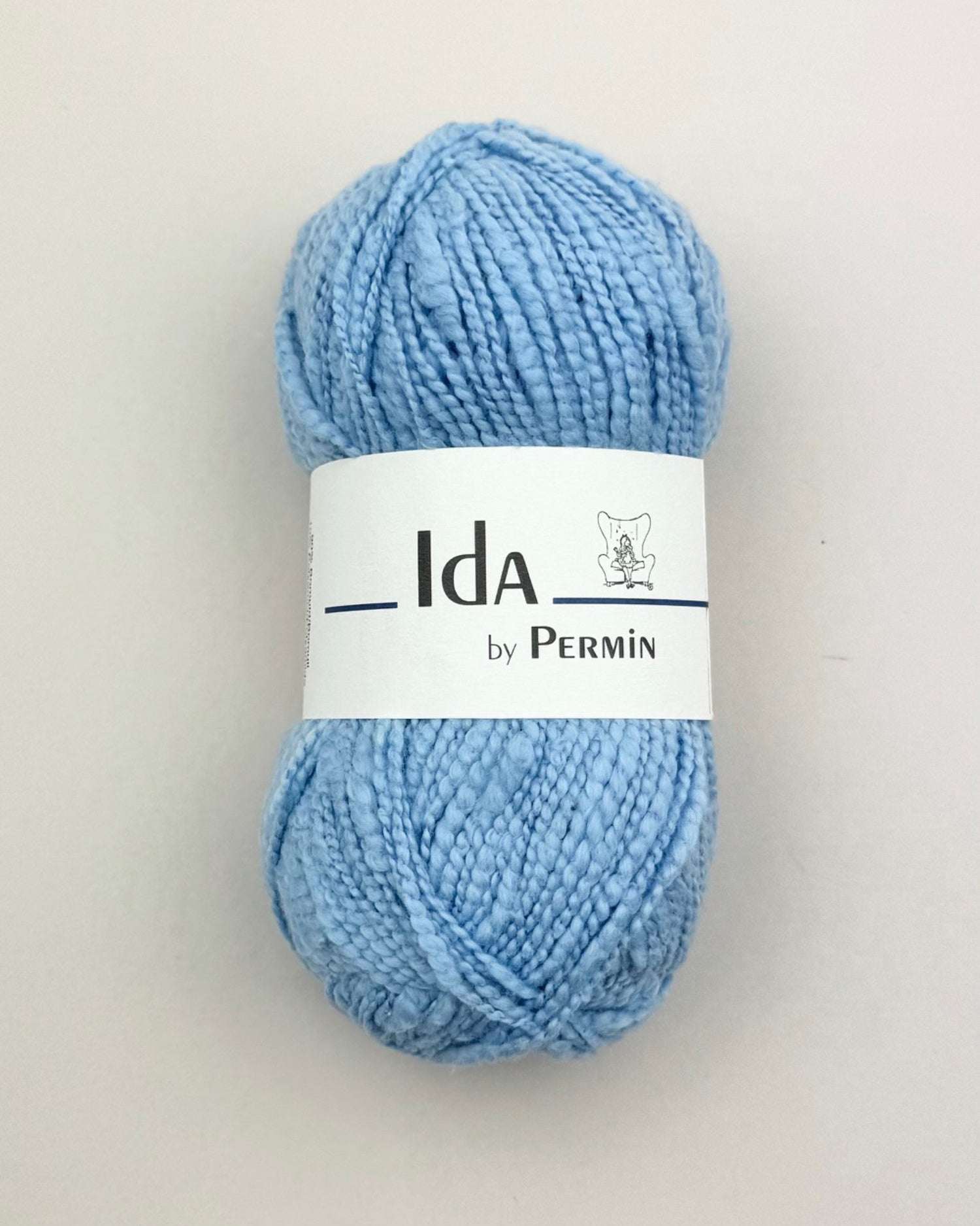 Ida by Permin garn i farven Chambrayblå – blåt sommergarn