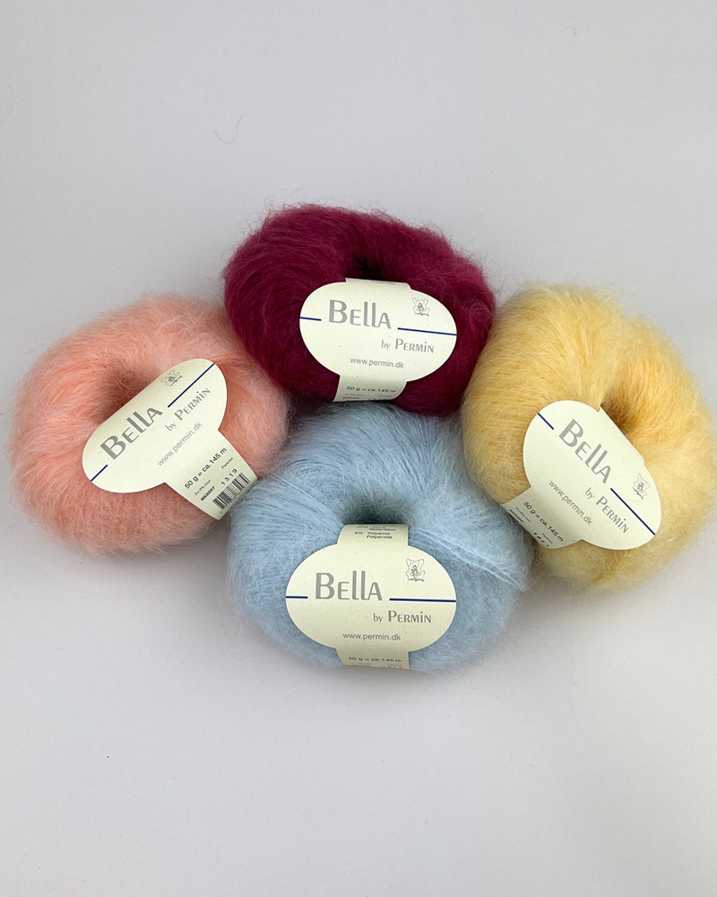 Bella Silk Mohair fra Permin – luftigt mohairgarn i silke til strik