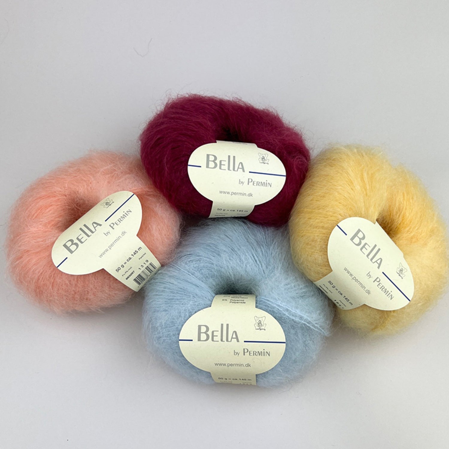 Bella Silk Mohair fra Permin – luftigt mohairgarn i silke til strik