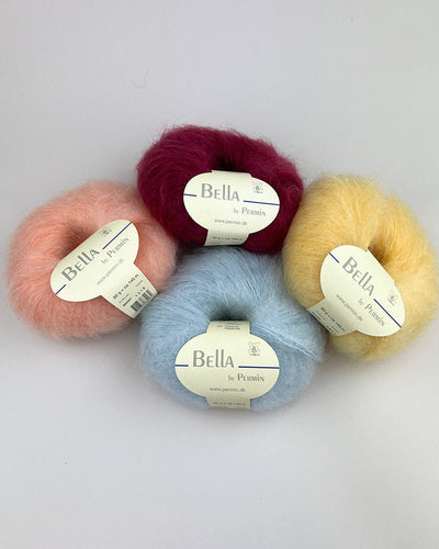 Bella Silk Mohair fra Permin – luftigt mohairgarn i silke til strik