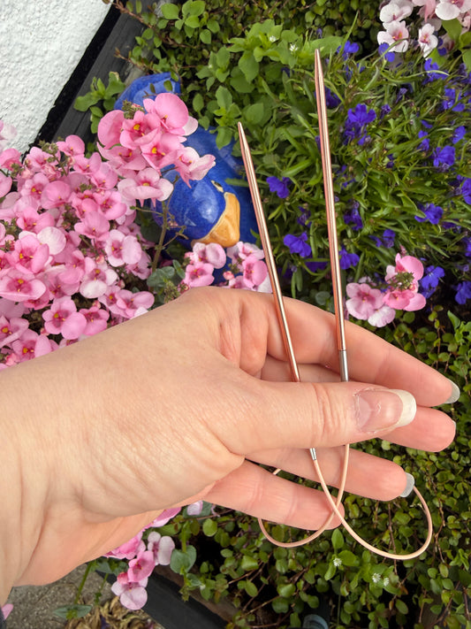 DMC Rose Gold - Udskiftelige rundpinde – (uden wire)