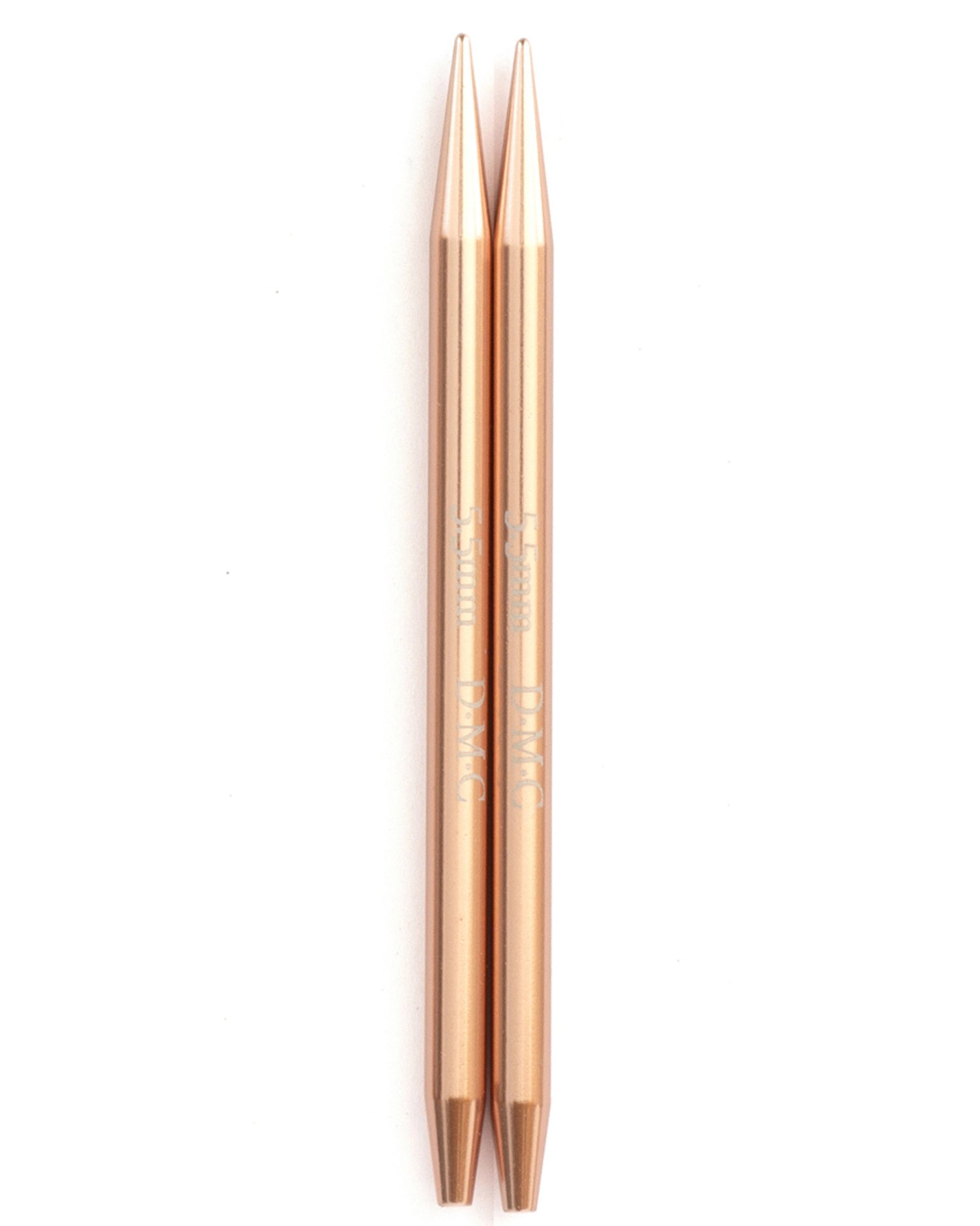 DMC Rose Gold udskiftelige rundpinde –  strikkepinde i rose gold