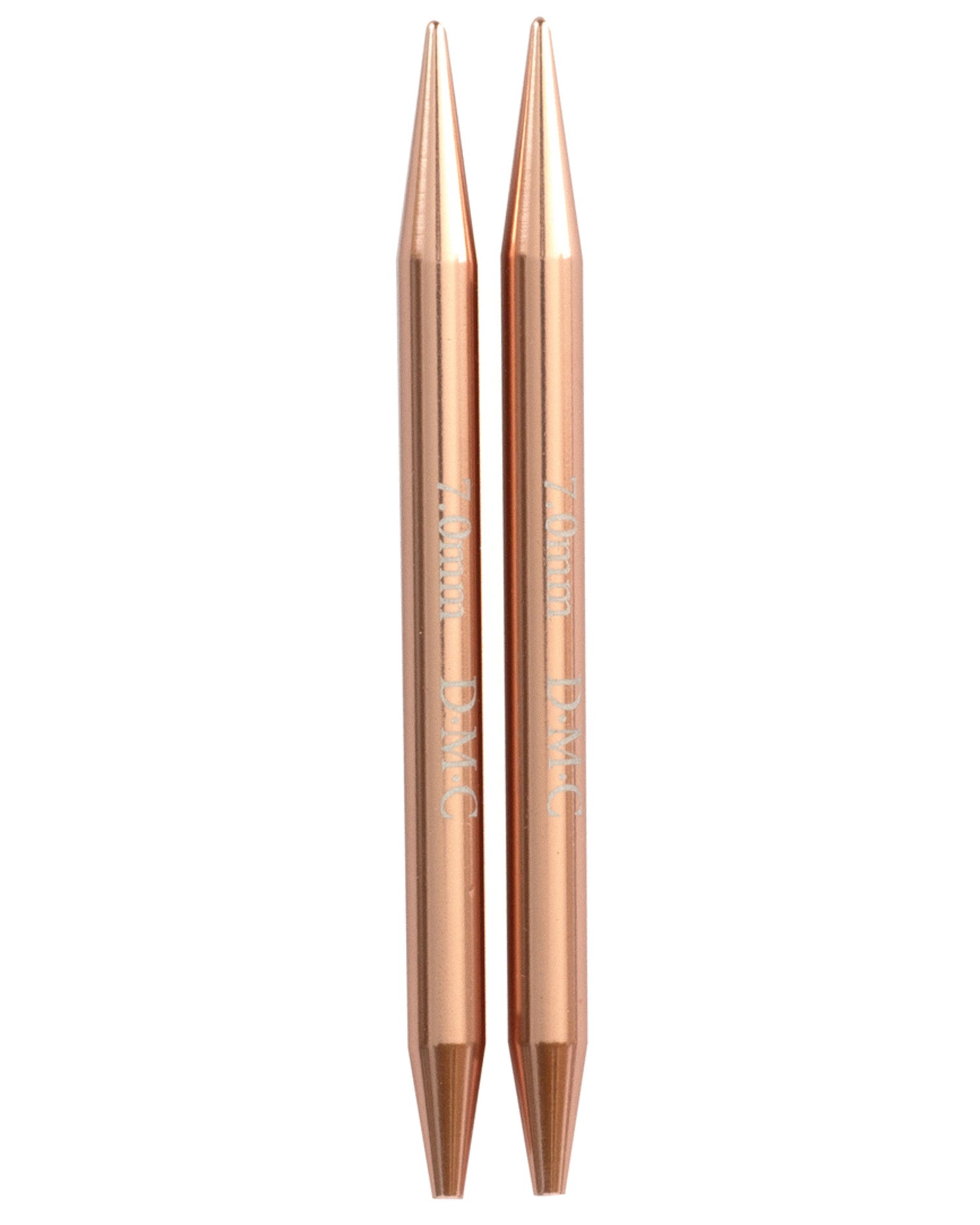 DMC Rose Gold udskiftelige rundpinde –  strikkepinde i rose gold