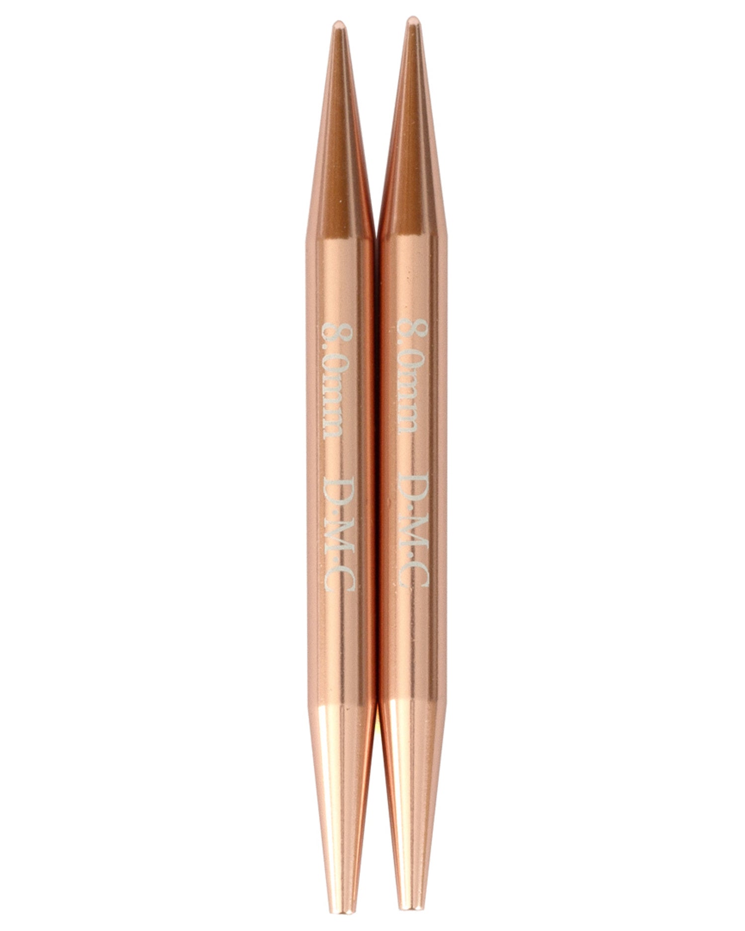 DMC Rose Gold udskiftelige rundpinde –  strikkepinde i rose gold