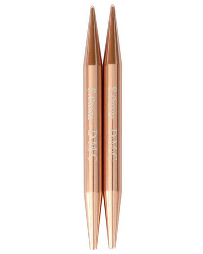 DMC Rose Gold udskiftelige rundpinde –  strikkepinde i rose gold