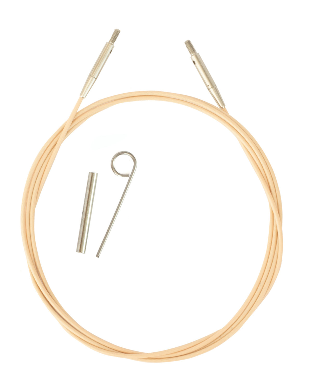 DMC Rose Gold wire til udskiftelige rundpinde med strammenøgle og forbinder