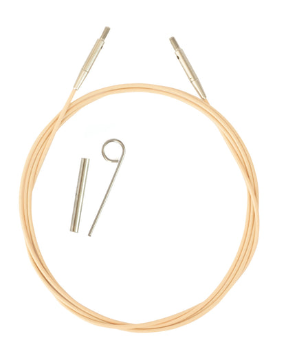 DMC Rose Gold wire til udskiftelige rundpinde med strammenøgle og forbinder