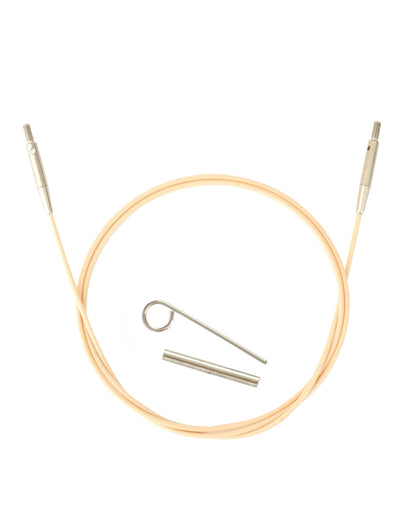 DMC Rose Gold wire til udskiftelige rundpinde med strammenøgle og forbinder