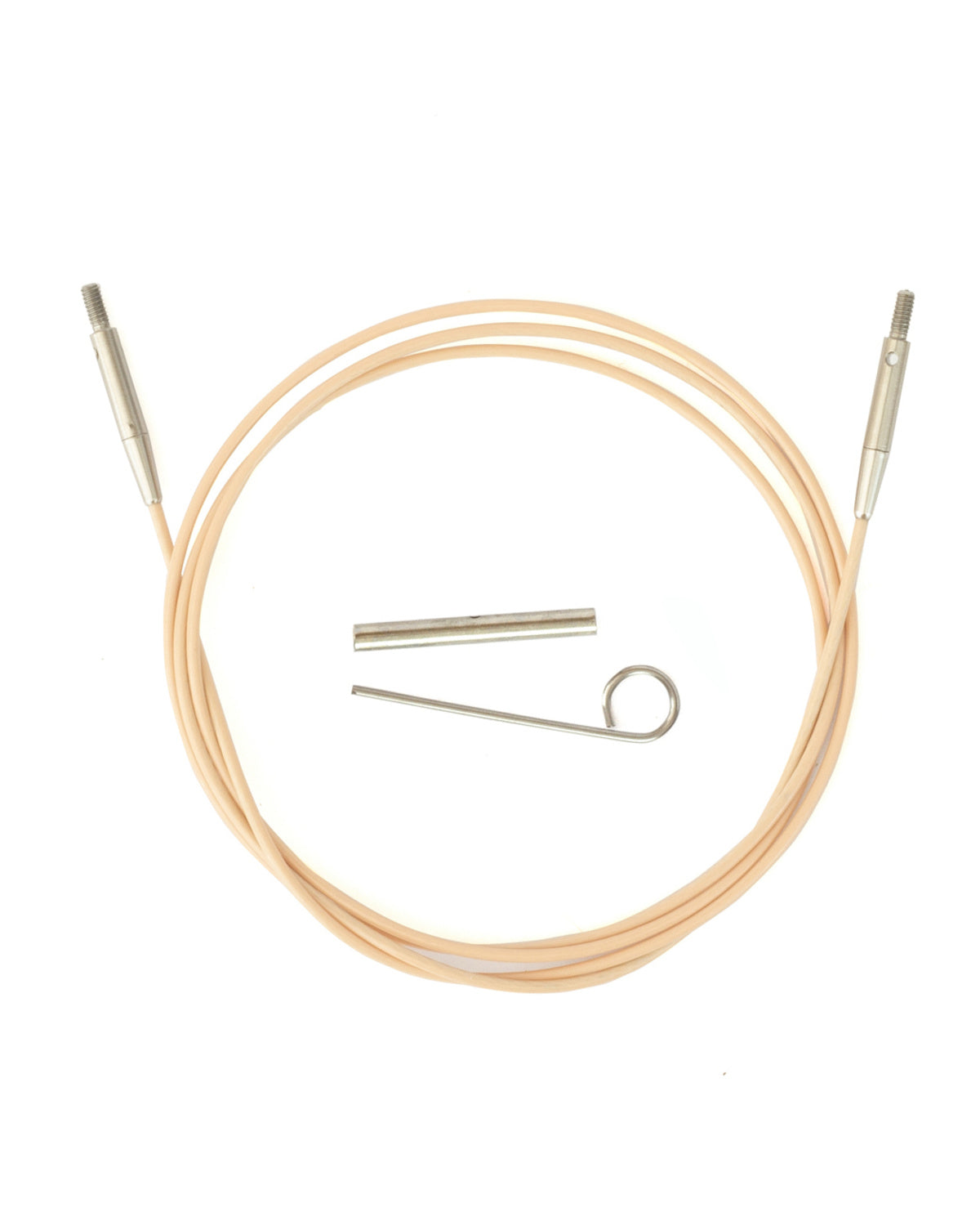 DMC Rose Gold wire til udskiftelige rundpinde med strammenøgle og forbinder