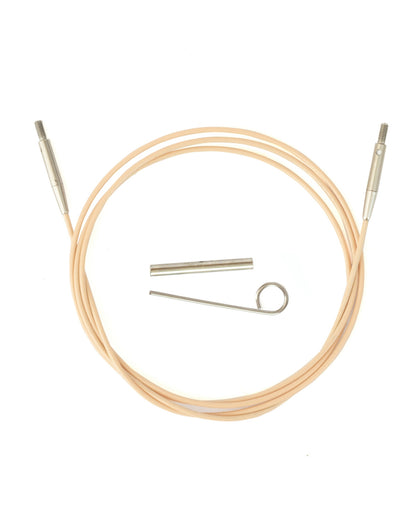 DMC Rose Gold wire til udskiftelige rundpinde med strammenøgle og forbinder