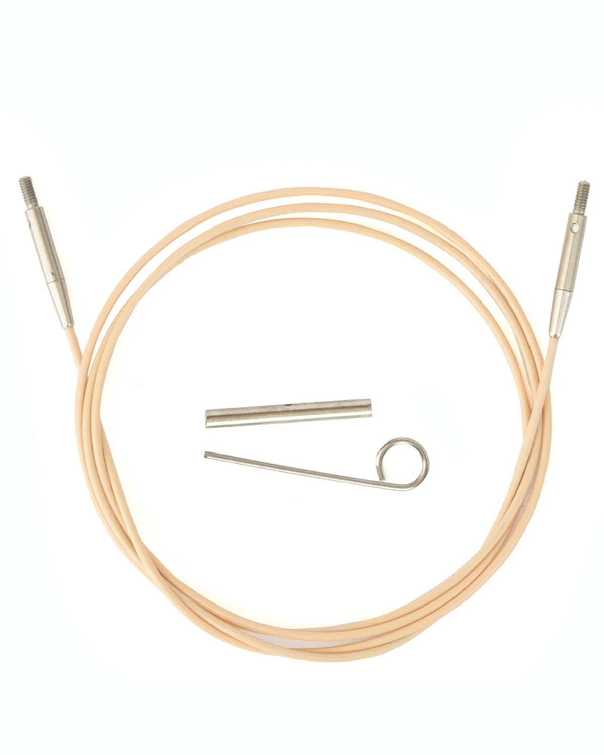 DMC Rose Gold wire til udskiftelige rundpinde med strammenøgle og forbinder