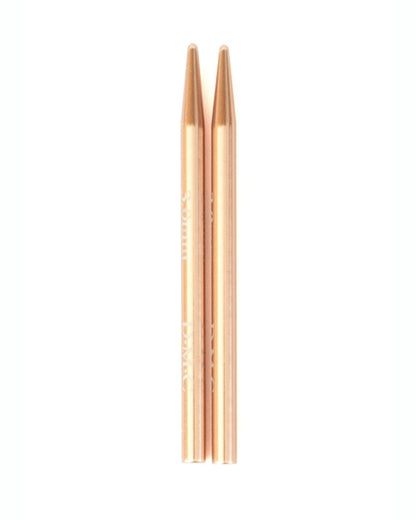 DMC Rose Gold udskiftelige rundpinde – korte strikkepinde i rose gold
