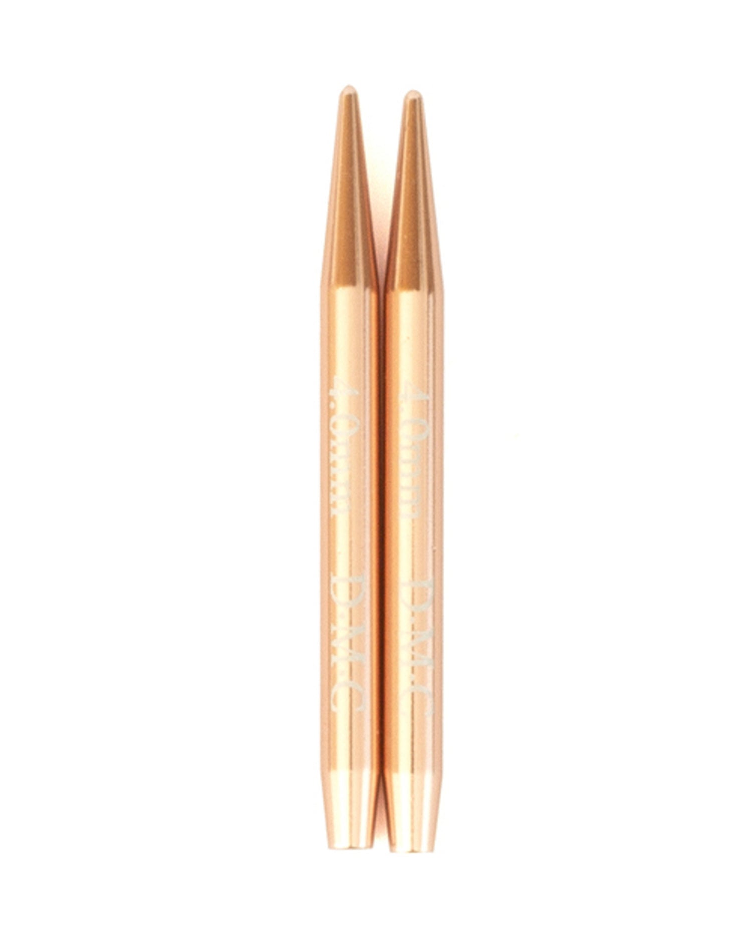 DMC Rose Gold udskiftelige rundpinde – korte strikkepinde i rose gold