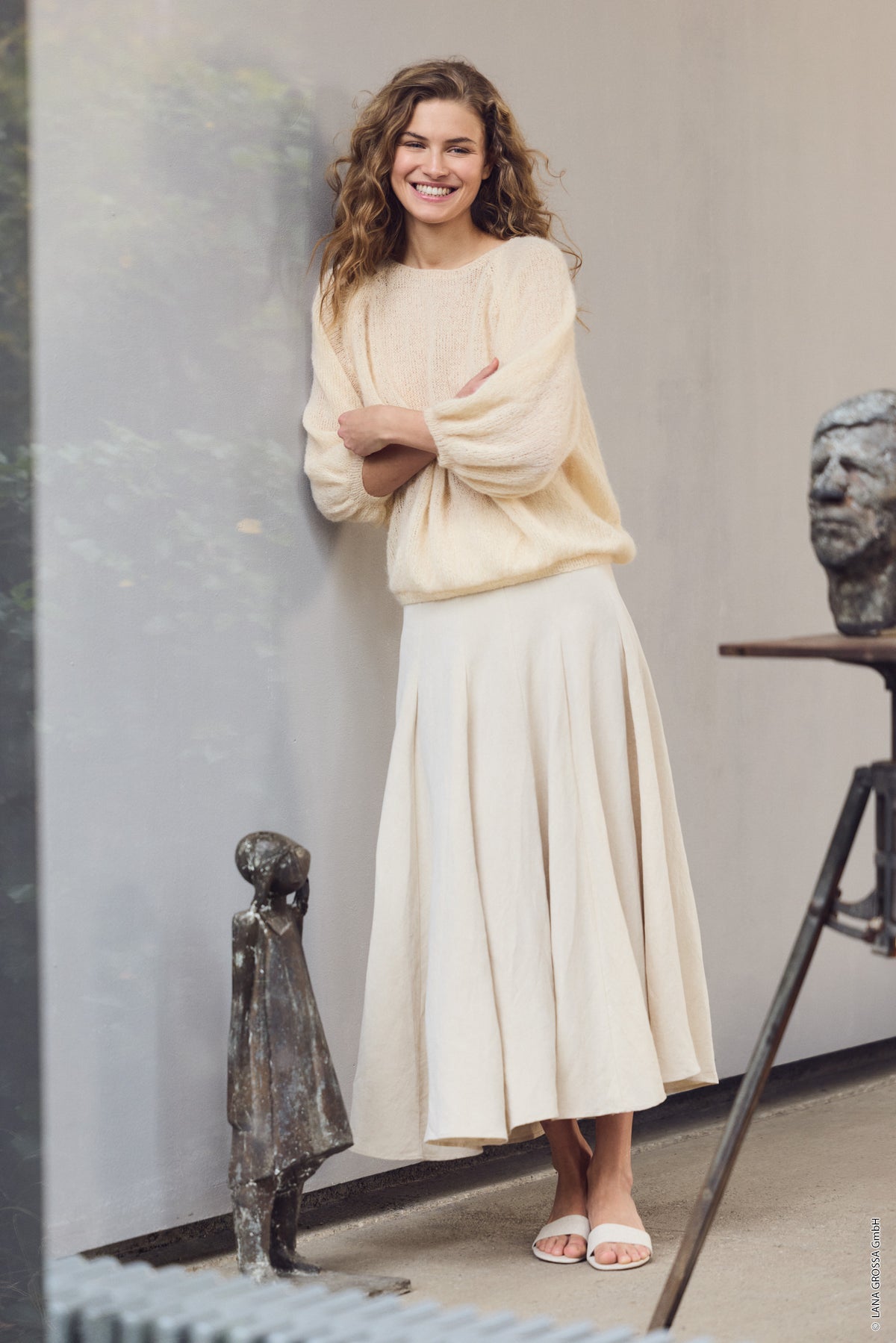 Oversize bluse i Setasuri - Strikkekit