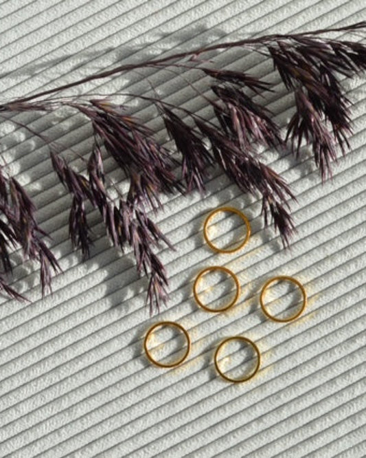 Makørringe fra Markers & Pearls i guld.