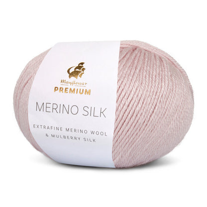 Mayflower Premium Merino Silk i farven sart rosa