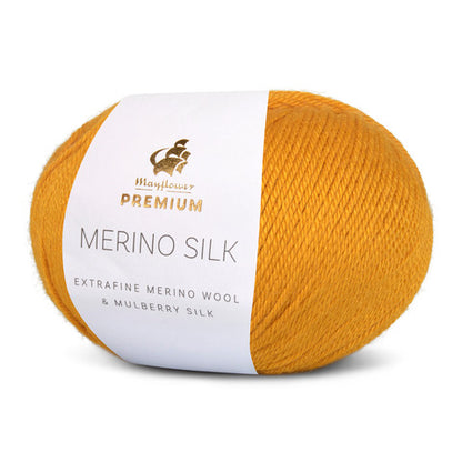 Mayflower Premium Merino Silk i farven honning