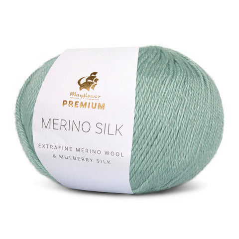 Mayflower Premium Merino Silk i farven Pebermynte 