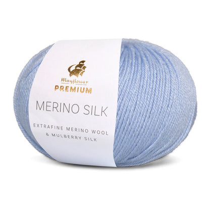 Mayflower Premium Merino Silk i farven Lyseblå